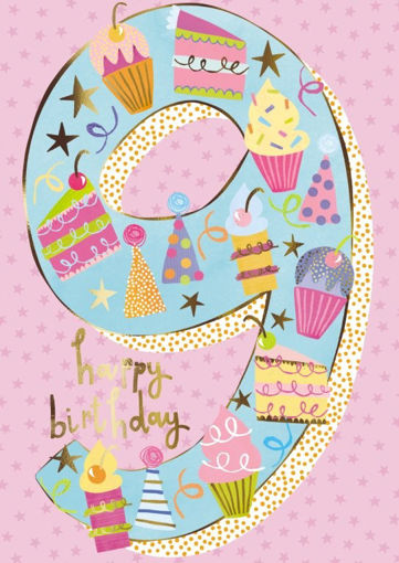 Picture of HAPPY 9TH BIRTHDAY CARD